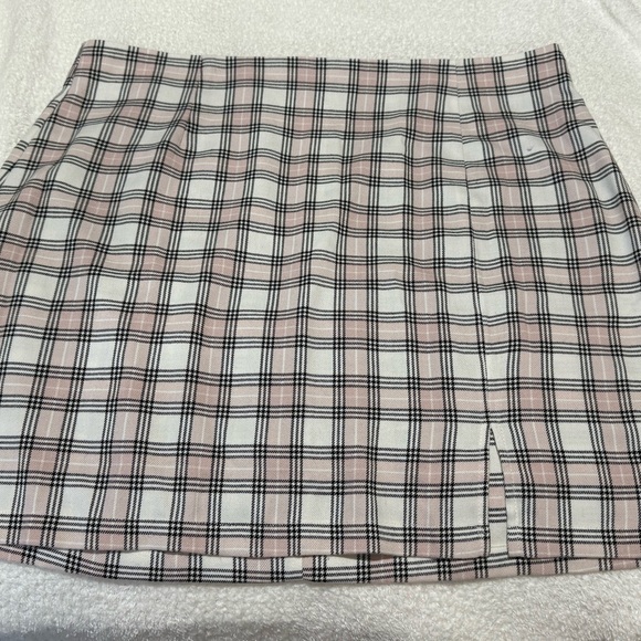 Aeropostale Cream Pink Pleated Mini Skirt - Picture 1 of 6